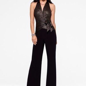 Jumpsuit with faux wrap